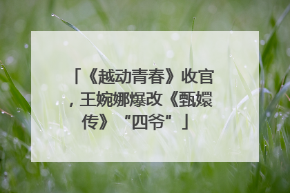 《越动青春》收官，王婉娜爆改《甄嬛传》“四爷”
