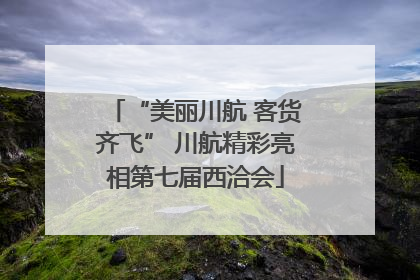 “美丽川航 客货齐飞” 川航精彩亮相第七届西洽会