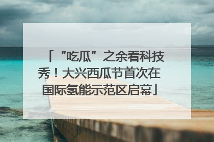 “吃瓜”之余看科技秀！大兴西瓜节首次在国际氢能示范区启幕