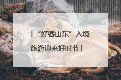 “好客山东”入境旅游迎来好时节