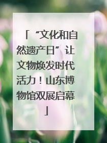 “文化和自然遗产日”让文物焕发时代活力！山东博物馆双展启幕