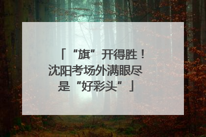 “旗”开得胜！沈阳考场外满眼尽是“好彩头”