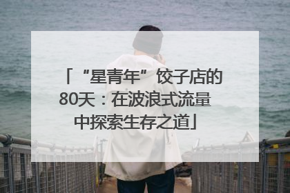 “星青年”饺子店的80天：在波浪式流量中探索生存之道