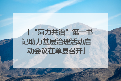 “菏力共治”第一书记助力基层治理活动启动会议在单县召开
