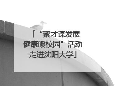 “聚才谋发展 健康暖校园”活动走进沈阳大学