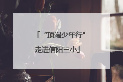 “顶端少年行”走进信阳三小