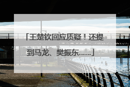 王楚钦回应质疑！还提到马龙、樊振东……
