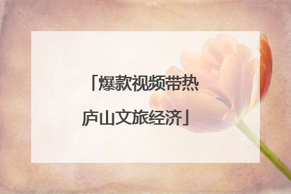 爆款视频带热庐山文旅经济