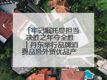 牢记嘱托显担当 决胜之年夺全胜丨丹东举行品牌消费品暨外贸优品产销对接大会