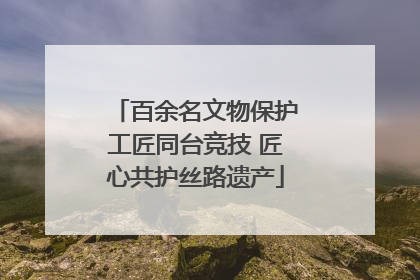 百余名文物保护工匠同台竞技 匠心共护丝路遗产