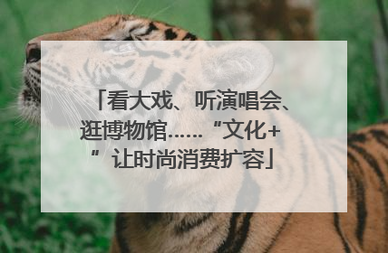 看大戏、听演唱会、逛博物馆……“文化+”让时尚消费扩容