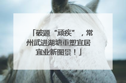 破题“顽疾”，常州武进湖塘重塑宜居宜业新图景！