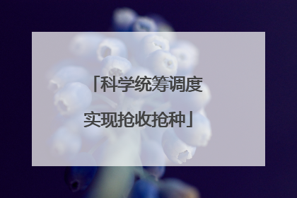 科学统筹调度实现抢收抢种