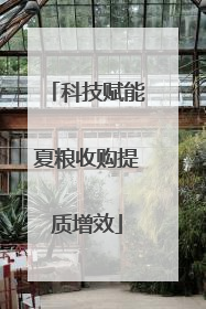 科技赋能夏粮收购提质增效