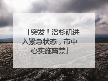 突发！洛杉矶进入紧急状态，市中心实施宵禁