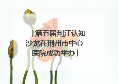 第五届荆江认知沙龙在荆州市中心医院成功举办