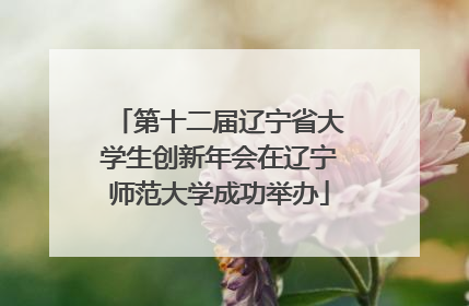 第十二届辽宁省大学生创新年会在辽宁师范大学成功举办