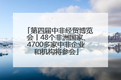 第四届中非经贸博览会丨48个非洲国家、4700多家中非企业和机构将参会