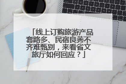 线上订购旅游产品套路多、民宿良莠不齐难甄别，来看省文旅厅如何回应？