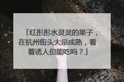 红彤彤水灵灵的果子，在杭州街头大量成熟，看着诱人但能吃吗？