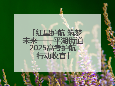 红星护航 筑梦未来——平湖街道2025高考护航行动收官