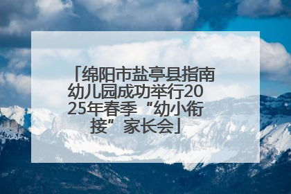 绵阳市盐亭县指南幼儿园成功举行2025年春季“幼小衔接”家长会