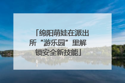 绵阳萌娃在派出所“游乐园”里解锁安全新技能