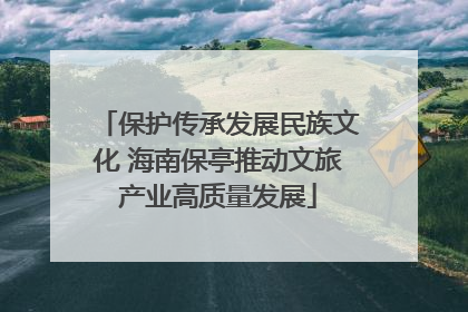 保护传承发展民族文化 海南保亭推动文旅产业高质量发展
