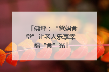 佛坪：“爸妈食堂”让老人乐享幸福“食”光