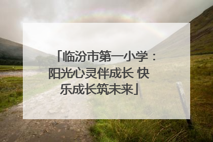 临汾市第一小学：阳光心灵伴成长 快乐成长筑未来