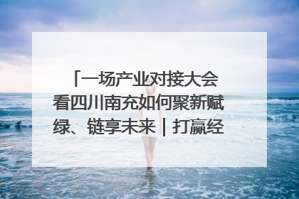一场产业对接大会 看四川南充如何聚新赋绿、链享未来｜打赢经济发展翻身仗