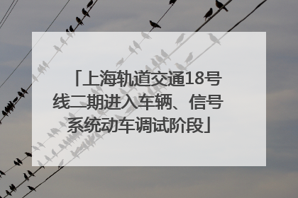 上海轨道交通18号线二期进入车辆、信号系统动车调试阶段