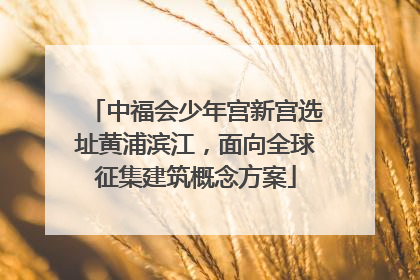 中福会少年宫新宫选址黄浦滨江，面向全球征集建筑概念方案