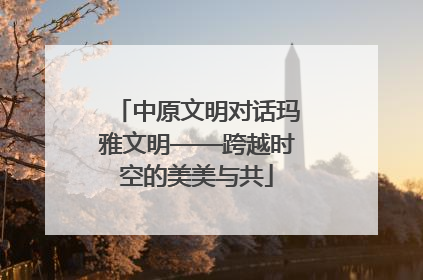 中原文明对话玛雅文明——跨越时空的美美与共