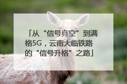从“信号真空”到满格5G，云南大临铁路的“信号升格”之路
