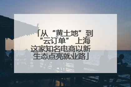 从“黄土地”到“云订单” 上海这家知名电商以新生态点亮就业路