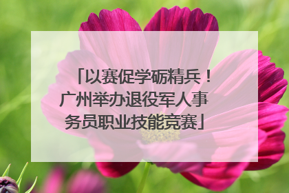 以赛促学砺精兵！广州举办退役军人事务员职业技能竞赛