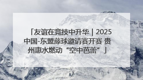 友谊在竞技中升华｜2025中国-东盟藤球邀请赛开赛 贵州惠水燃动“空中芭蕾”