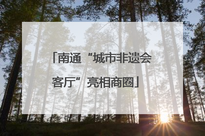 南通“城市非遗会客厅”亮相商圈