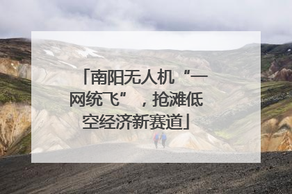 南阳无人机“一网统飞”，抢滩低空经济新赛道