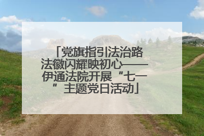 党旗指引法治路 法徽闪耀映初心——伊通法院开展“七一”主题党日活动