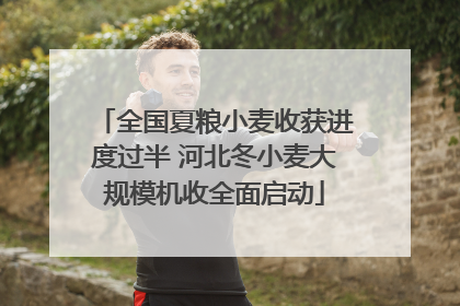 全国夏粮小麦收获进度过半 河北冬小麦大规模机收全面启动