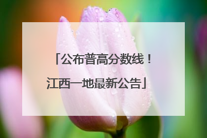公布普高分数线！江西一地最新公告