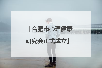 合肥市心理健康研究会正式成立