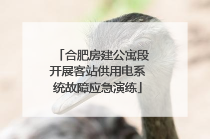 合肥房建公寓段开展客站供用电系统故障应急演练
