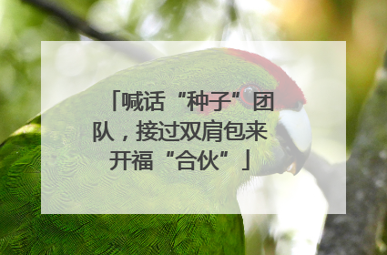 喊话“种子”团队，接过双肩包来开福“合伙”