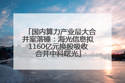 国内算力产业最大合并案落锤：海光信息拟1160亿元换股吸收合并中科曙光