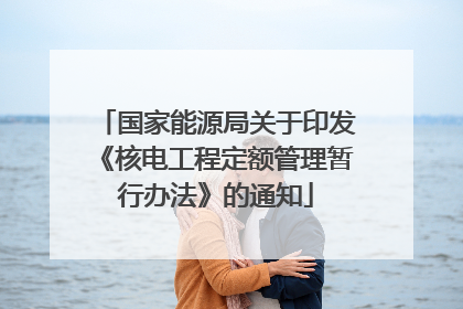 国家能源局关于印发《核电工程定额管理暂行办法》的通知