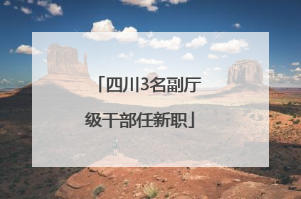四川3名副厅级干部任新职