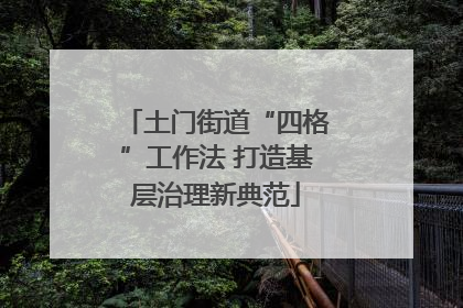 土门街道“四格”工作法 打造基层治理新典范